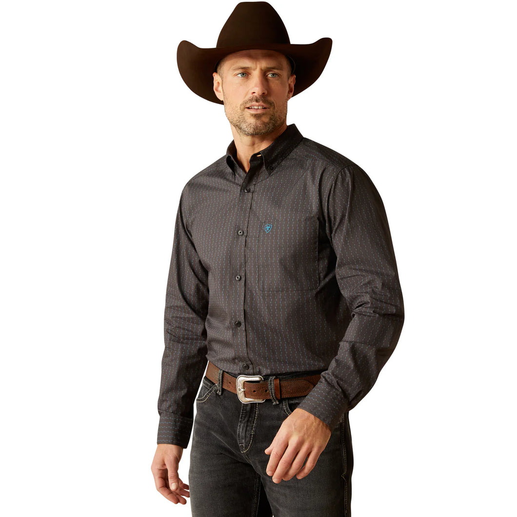 Ariat Mens Pompey Fitted Long Sleeve Shirt