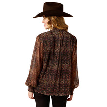 Load image into Gallery viewer, Ariat Womens Plume Pleated Long Sleeve Top
