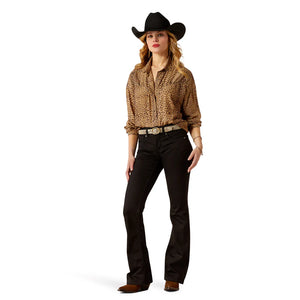 Ariat Womens Relaxed Leopard Long Sleeve Shirt