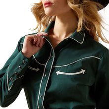 Load image into Gallery viewer, Ariat Wommens Mirrorball Long Sleeve Blouse

