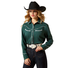 Load image into Gallery viewer, Ariat Wommens Mirrorball Long Sleeve Blouse
