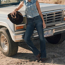 Load image into Gallery viewer, Wrangler Womens Bespoke Hi Rise Boot Cut Jeans
