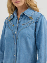 Load image into Gallery viewer, Wrangler Lainey Wilson Womens Moxie Western Denim Shirt
