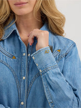 Load image into Gallery viewer, Wrangler Lainey Wilson Womens Moxie Western Denim Shirt

