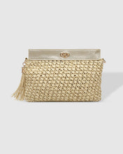 Load image into Gallery viewer, Louenhide Fern Raffia Clutch
