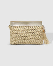 Load image into Gallery viewer, Louenhide Fern Raffia Clutch
