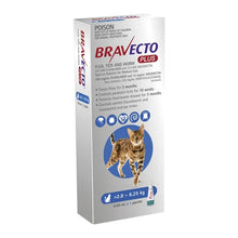 Load image into Gallery viewer, Bravecto Plus Cat - Medium 2.8kg - 6.25kg
