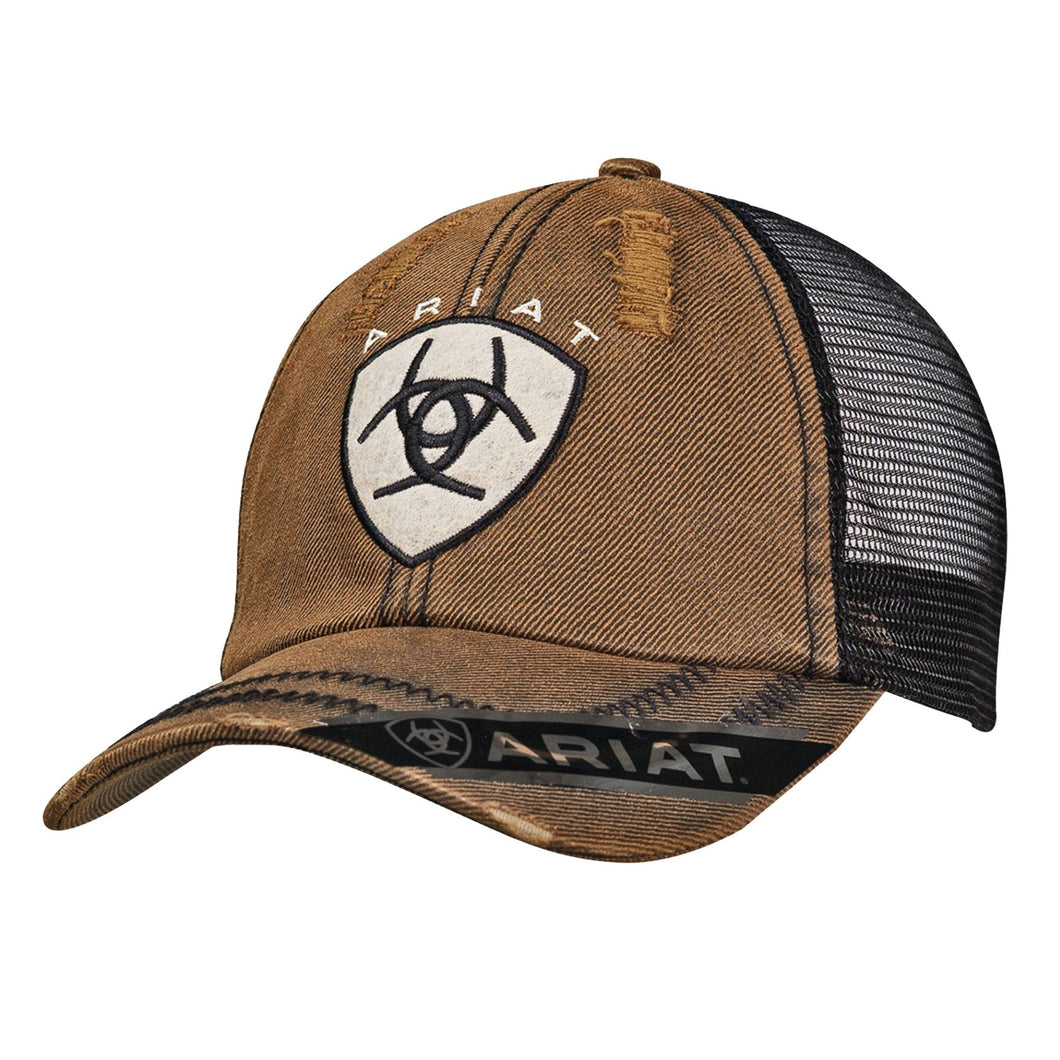 Ariat Mens Centre Logo Oilskin Cap