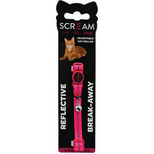 Load image into Gallery viewer, Scream Reflective Adjustable Cat Collar
