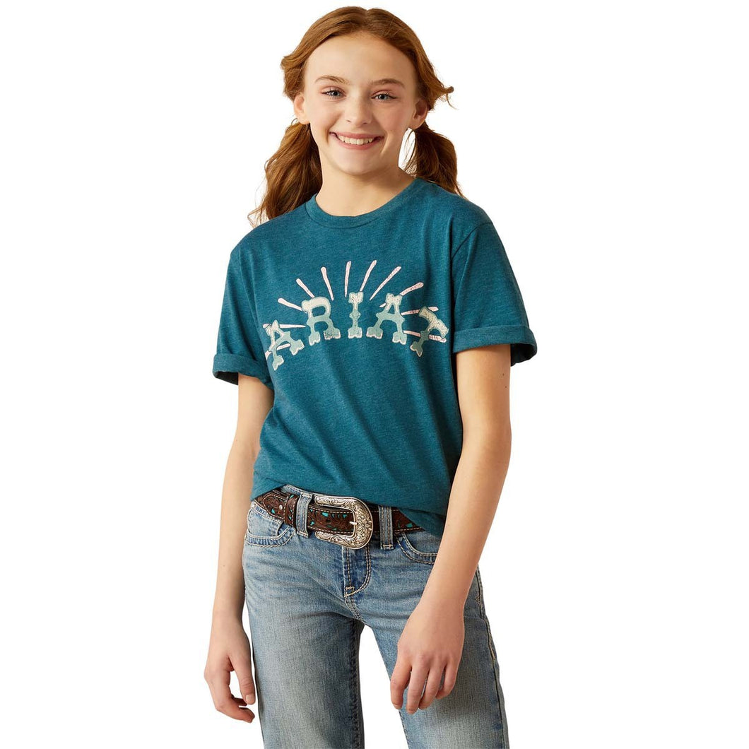 Ariat Girls sunrise short sleeve tee