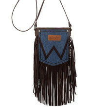 Load image into Gallery viewer, Wrangler Denim Pocket Fringe Bag

