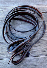 Load image into Gallery viewer, Smooth Like Cactus Leather Split Reins with Tie Ends
