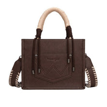 Load image into Gallery viewer, Wrangler Cow Print Tassel Crossbody Bag
