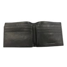 Load image into Gallery viewer, John Deere Black Pebble Grain Leather Bi-Fold Wallet - Trademark Logo
