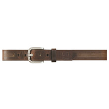 Load image into Gallery viewer, JOHN DEERE OIL TANNED LEATHER 38MM - SILVER FINISH BUCKLE BELT
