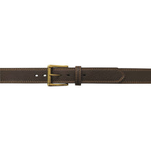 Load image into Gallery viewer, JOHN DEERE 38MM PEBBLE GRAIN TRIPLE STITCHED - ANTIQUE BRASS BUCKLE
