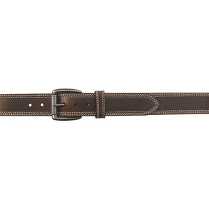 JOHN DEERE 38MM BRIDLE LEATHER STITCHED EDGE BELT