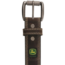 Load image into Gallery viewer, JOHN DEERE 38MM BRIDLE LEATHER STITCHED EDGE BELT
