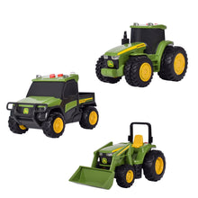 Load image into Gallery viewer, John Deere Lights and Sound Mini Tractors - 3 Pack
