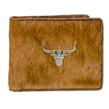 Load image into Gallery viewer, Longhorn Hair On Leather Bi-Fold Wallet
