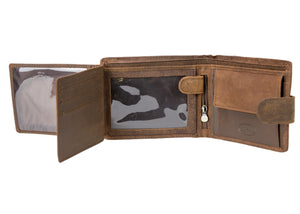 LONGHORN HAIR ON LEATHER BI-FOLD WALLET