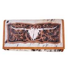 Load image into Gallery viewer, Ladies Purse - Cowhide Hair-On Leather Clutch
