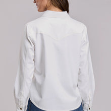Load image into Gallery viewer, Stetson Womens Denim Bluse with Faux Smile Pockets

