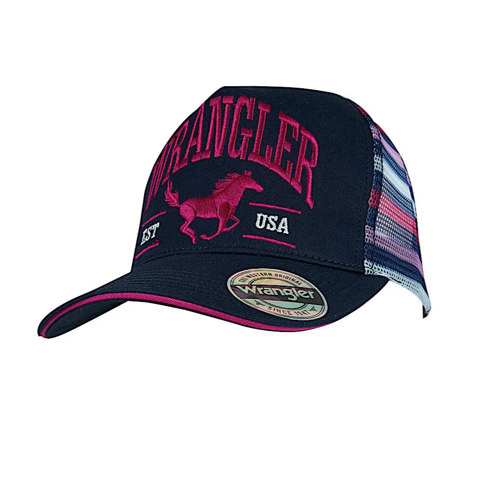 Wrangler Eliza High Profile - Ponytail Trucker Cap