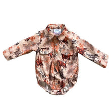 Load image into Gallery viewer, Shea Baby Traveling Cowboy Pearl Snap Onsie
