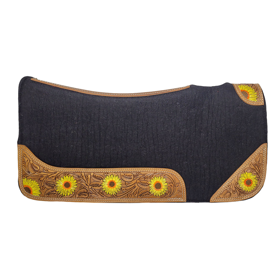 OREGON SUNFLOWER WOOL FELT PAD
