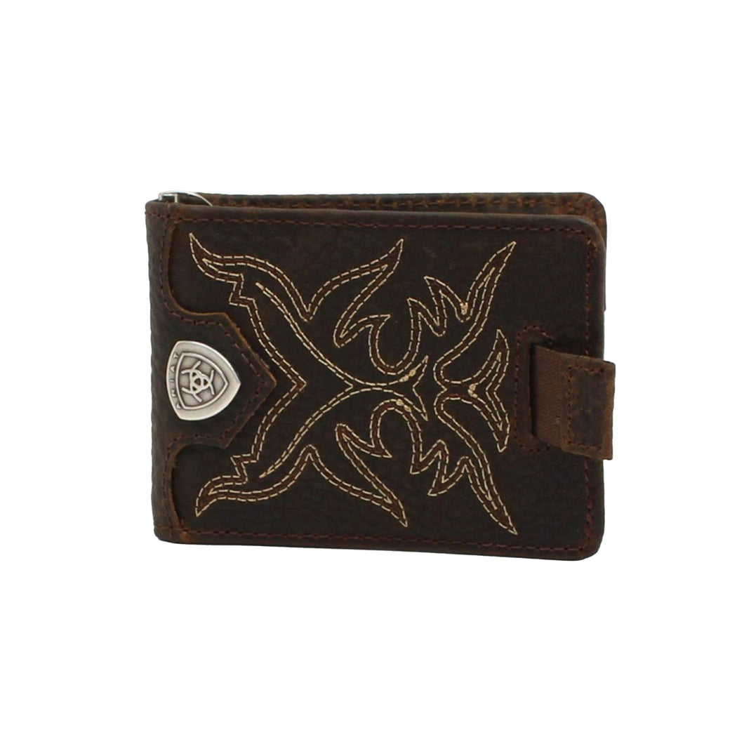 Ariat bi fold money clip wallet