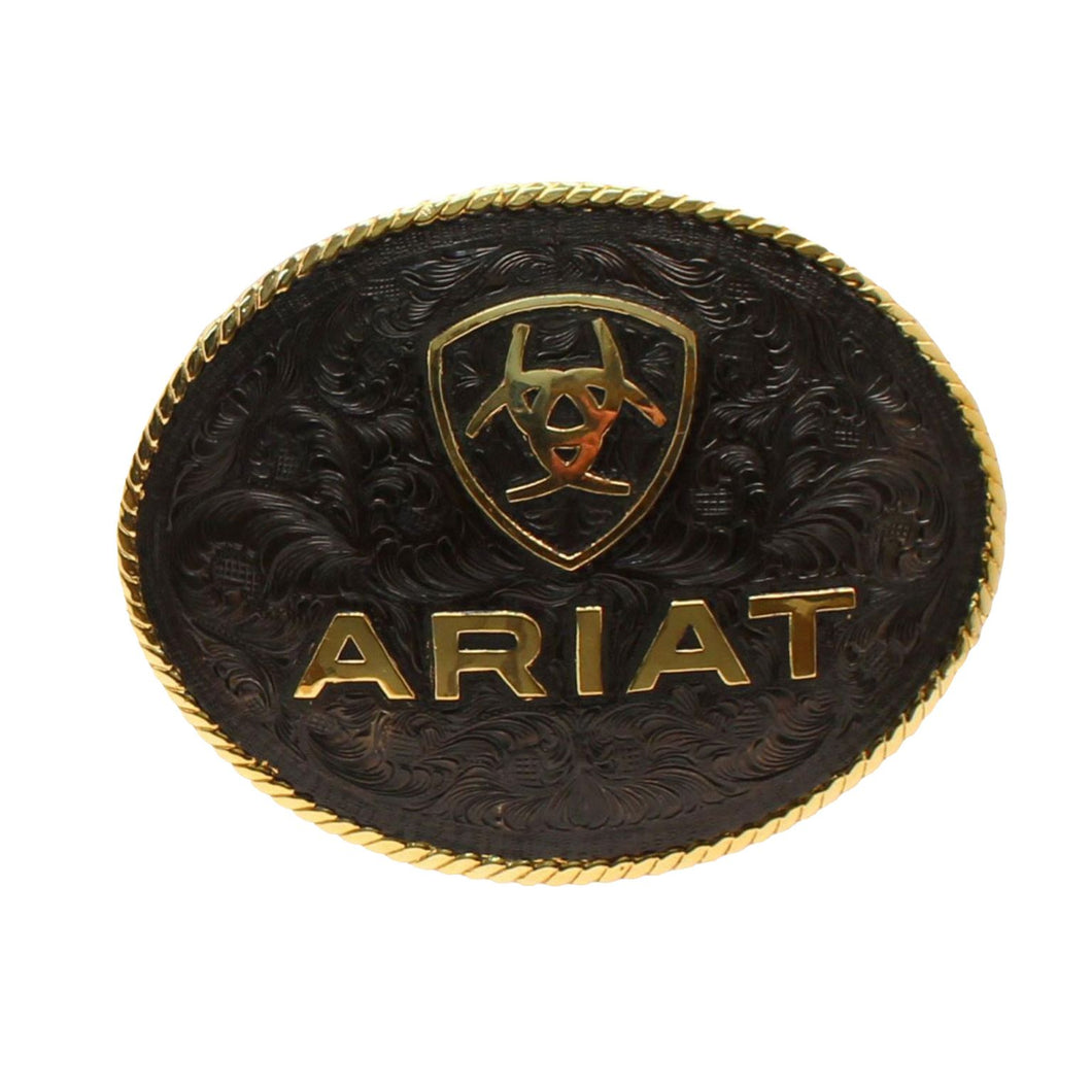 ARIAT OVAL ROPE EDGE BUCKLE