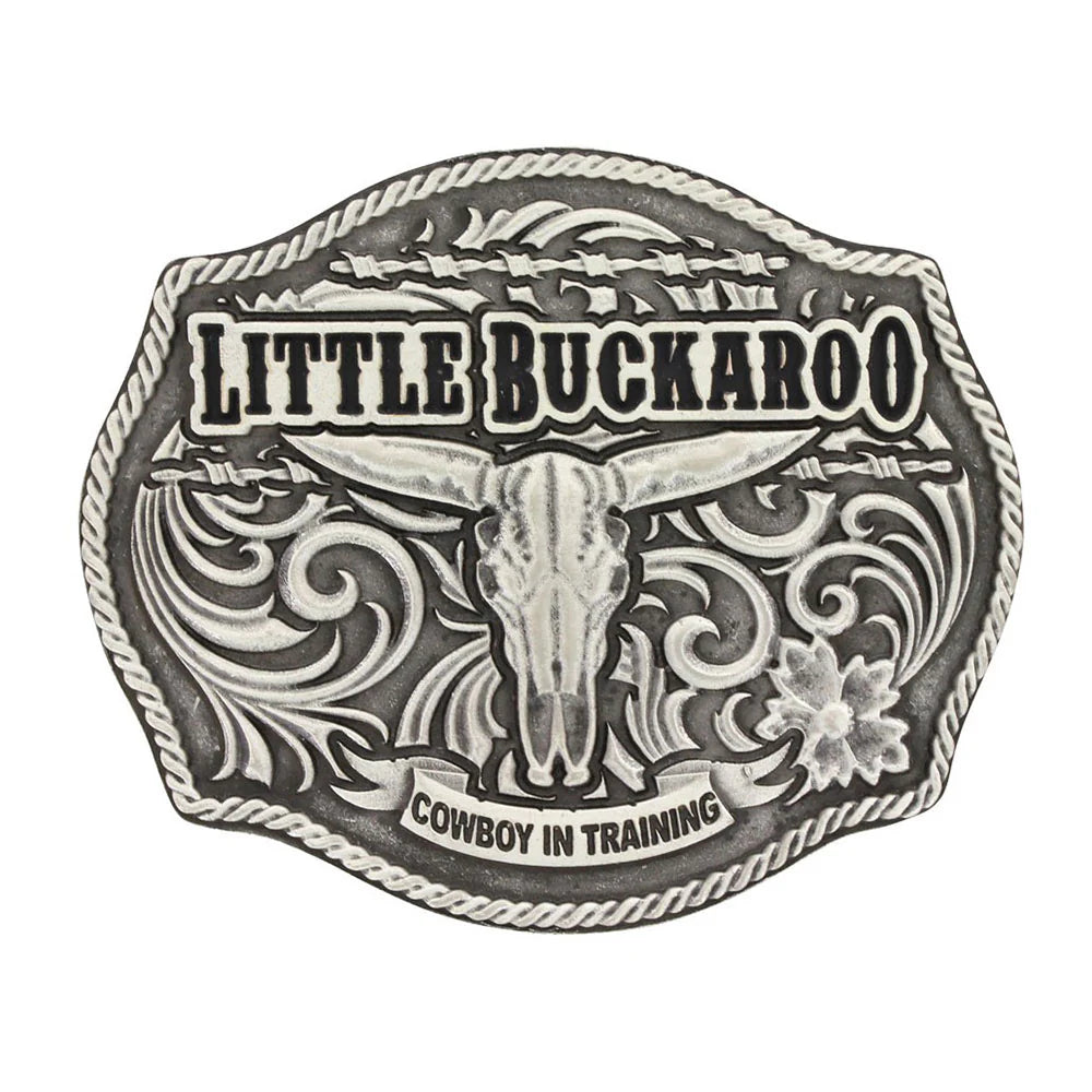 Montana Classic Impressions Lil Buckaroo Skull Kids Attitude Buckle