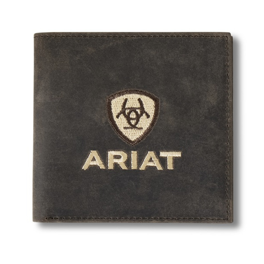 Ariat Bi Fold Wallet Crazy Horse Ariat Embroidered