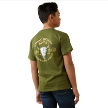 Load image into Gallery viewer, ARIAT BOYS BISON SKULL SHORT SLEEVE TEE
