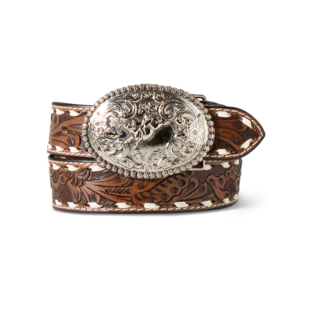 Ariat Boys Hand Tooled Floral Belt