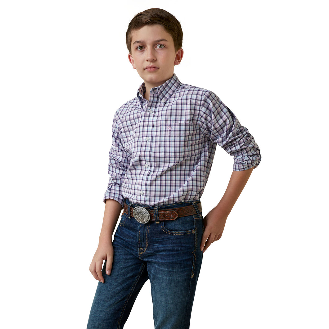 ARIAT BOYS PRO SERIES MEIR CLASSIC LONG SLEEVE SHIRT