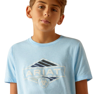 Ariat Boys Retro Hex Stripe Short Sleeve Tshirt