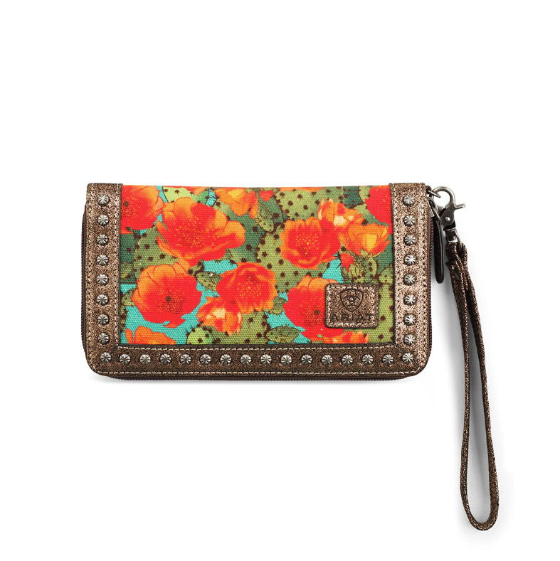 Ariat Clutch Wallet - Prickly Pear Cactus