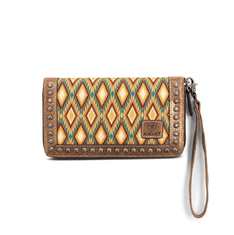 Ariat Clutch Wallet - Southwest Diamond Print