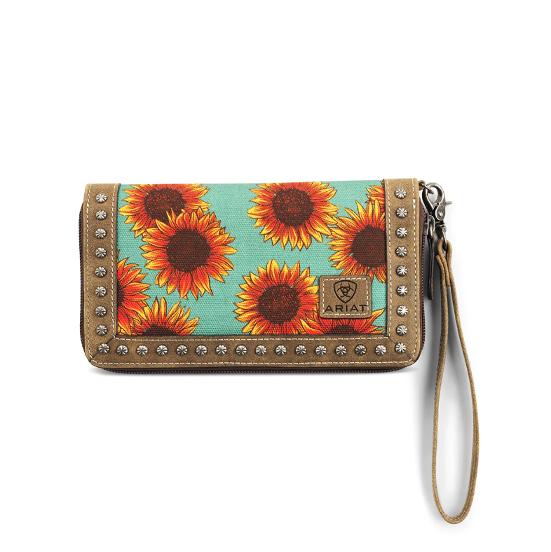 Ariat Clutch Wallet - Sunflower Print