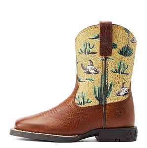 ARIAT KIDS ROUND UP WIDE SQUARE TOE EASY FIT