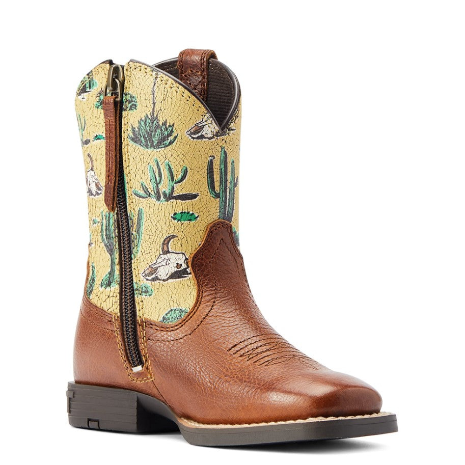 Ariat Kids Round Up wide square toe easy fit