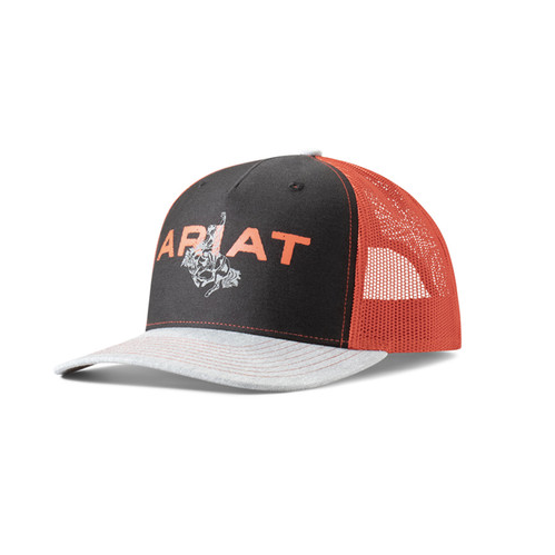 Ariat Mens Cap Bucking Bronco Mesh Snap Back