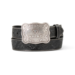 Ariat Mens Embossed Plate Buckle Belt