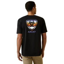 Load image into Gallery viewer, ARIAT MENS SUNSET SERAPE SHIELD SHORT SLEEVE TEE
