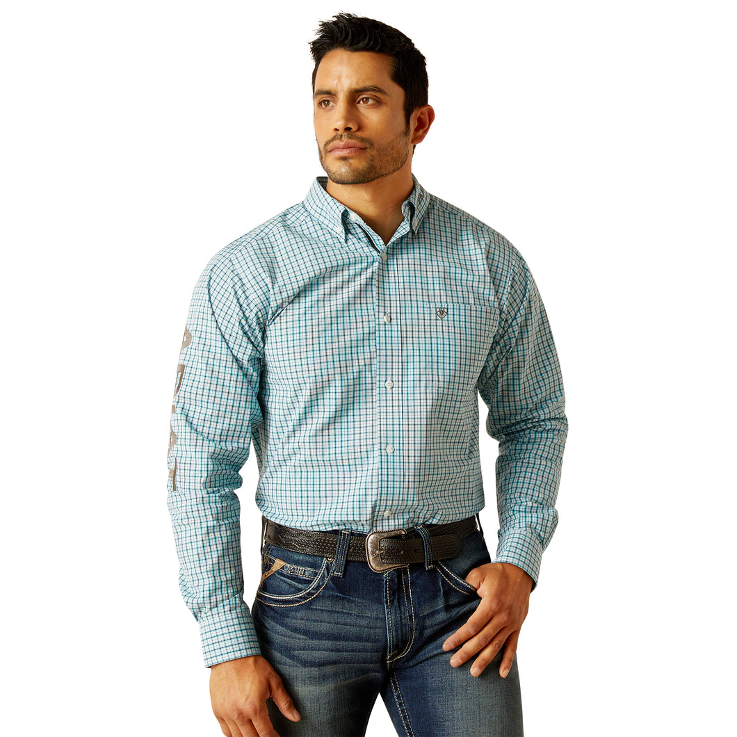 Ariat Mens Team Graycen Fitted Long Sleeve Shirt