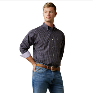 Ariat Mens Wrinkle Free Fitzgerald Fitted Long Sleeve Shirt
