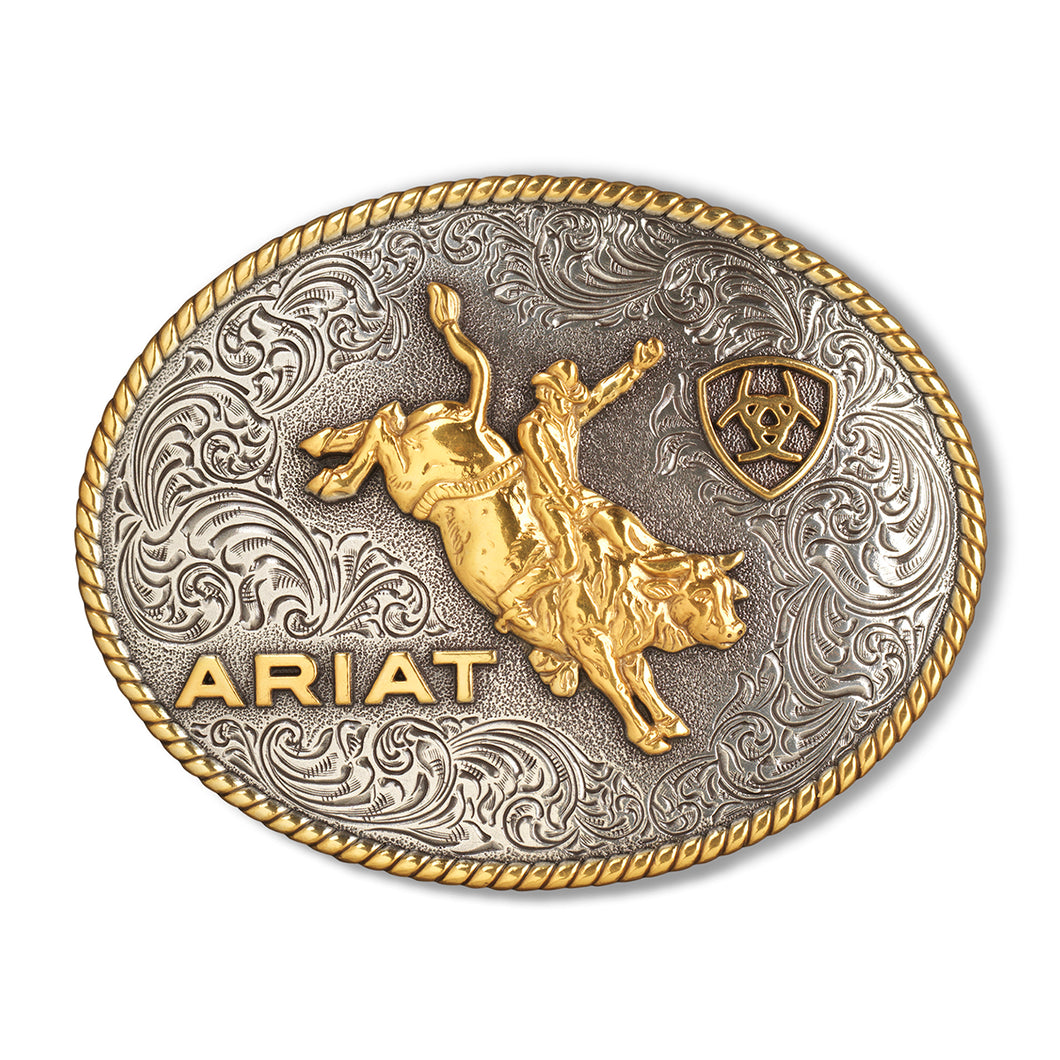 ARIAT OVAL ROPE EDGE BULLRIDER BUCKLE