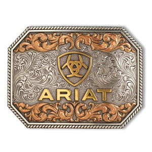 Ariat Rectangle Raised Logo Buckle